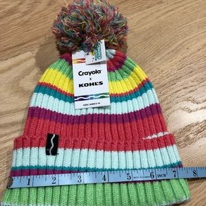 Striped crayons for Kohls winter hat